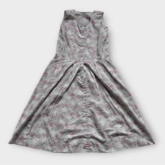 Vintage Handmade Gray & Purple Dress - Picture 1 of 8